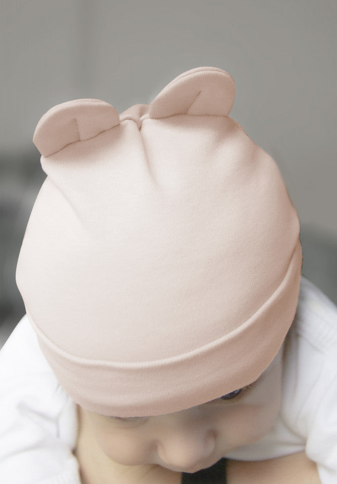 Caciulita nou nascut BabyJem Newborn (Culoare: Gri) - Roz