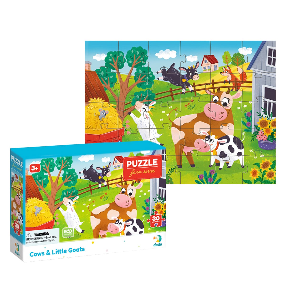 Puzzle Vacuțe și Capre, 30 piese - Dodo Toys - Default Title (2) [ps:f3ec206d-ca97-4dd2-827b-c0b08fe8fb7c]
