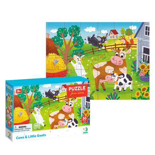 Puzzle Vacuțe și Capre, 30 piese - Dodo Toys - Default Title (2) [ps:f3ec206d-ca97-4dd2-827b-c0b08fe8fb7c]