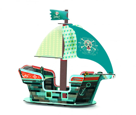 Joc de construit Pop to play Corabia piratilor 3D, Djeco - Imagine 2 [ps:21e1f317-fbb7-4022-bcc8-6c4897d1e987]