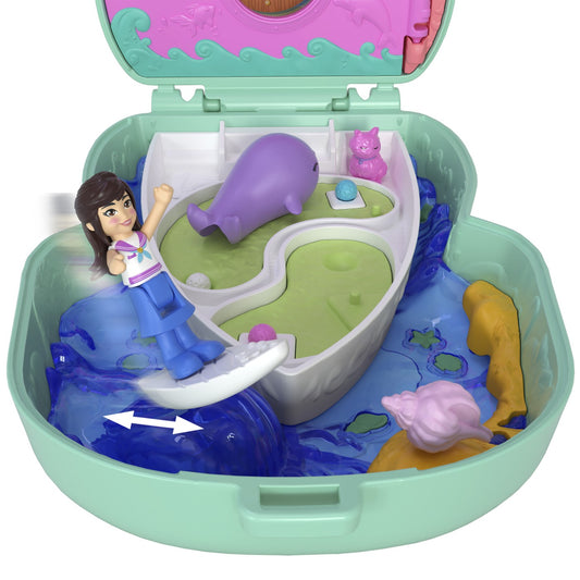 POLLY POCKET SET GENTUTA ANIMALUT PISICUTA MARINAR CU - Imagine 2