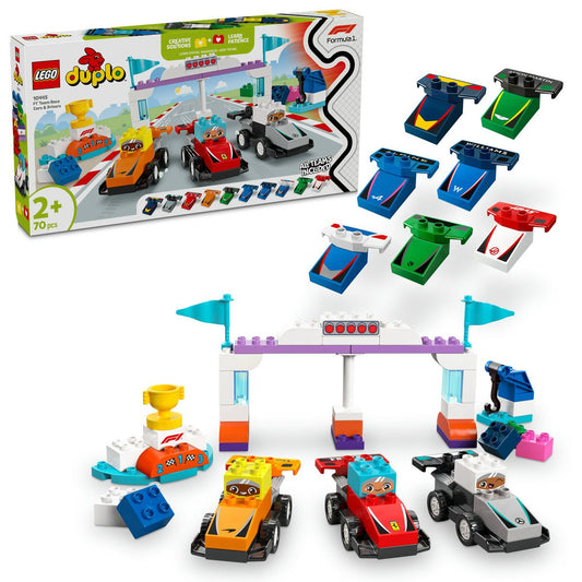 LEGO DUPLO ECHIPA F1: MASINI SI PILOTI DE CURSE 10445 - Imagine 5 [ps:ebeb7abb-fd6c-44c0-8677-b8258b6b0569]