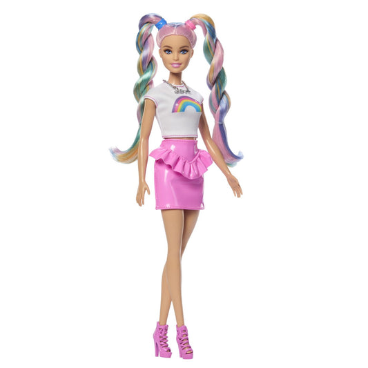 BARBIE SET PAPUSA BARBIE CU PAR STRALUCITOR CURCUBEU SI - Imagine 10 [ps:0d616c7b-f447-4e2b-9b1d-d38f8d3c6970]