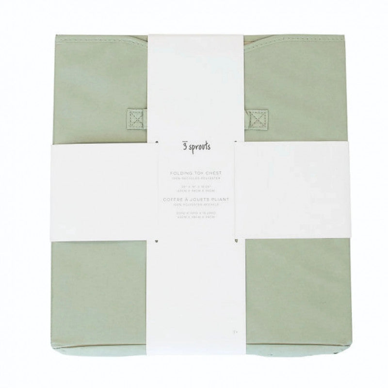 Cufar pliabil pentru camera copiilor, material reciclat Green, 3 Sprouts [ps:6fd38902-8ef6-4942-b2f1-fd1abd76b14f]