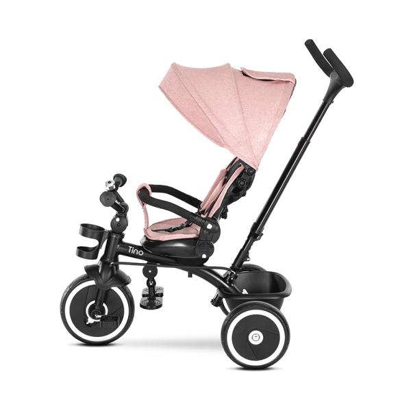 Tricicletă Lorelli Tino, Scaun Rotativ 360°, Pink - Pink (2) [ps:9232f445-5a5f-4f8f-8a20-04595e1e8881]