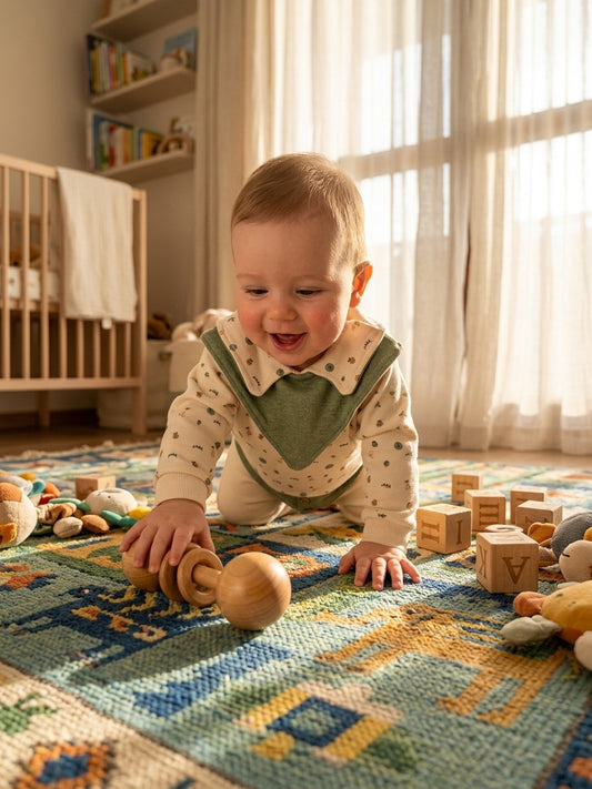Set hanorac și pantaloni bebe cu glugă și imprimeu - Albastru (1) [ps:bd92d373-3f5b-48ae-bbde-8995b27e007d]