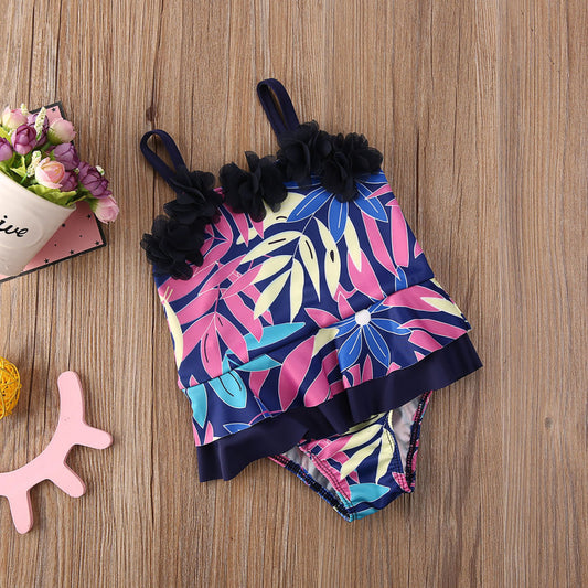 Costum de baie mov cu frunze si floricele aplicate Drool - Imagine 6 [ps:5ec6a5f3-a65a-44a3-b514-a13b45236596]