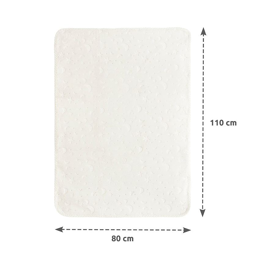 Păturică Bebeluși Lorelli Twinkle, Albă, 80x110 cm - Beige (2) [ps:3748b628-96d8-41c9-94f4-25a3c220956d]
