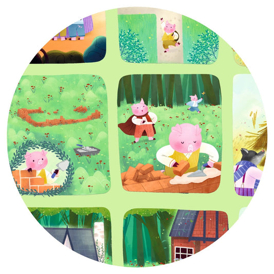 Puzzle poveste Cei trei purcelusi, Djeco - Imagine 4 [ps:94c0c8ed-8937-4038-9304-284314b3ba69]