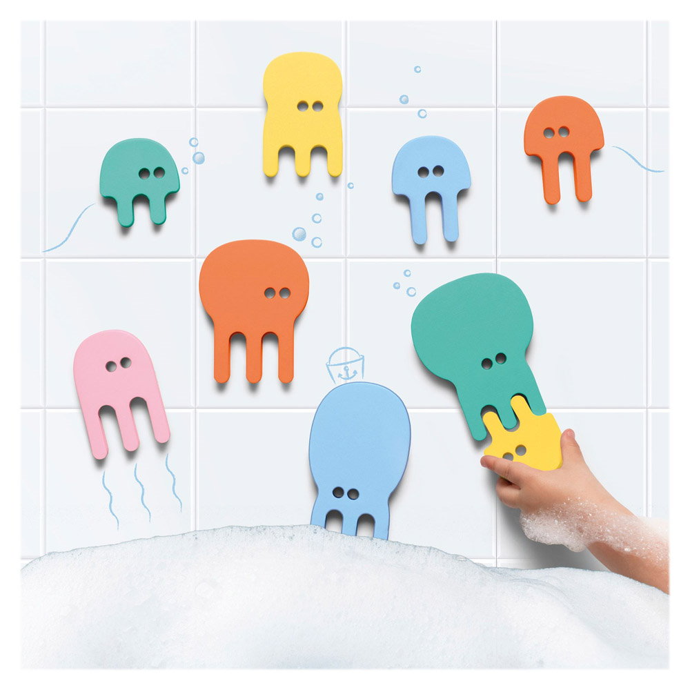 Puzzle de Baie Meduze Colorate, 10 piese, Quut Toys - Meduze colorate (2) [ps:8c867e41-e0be-4305-acc8-d5dea9d6244c]