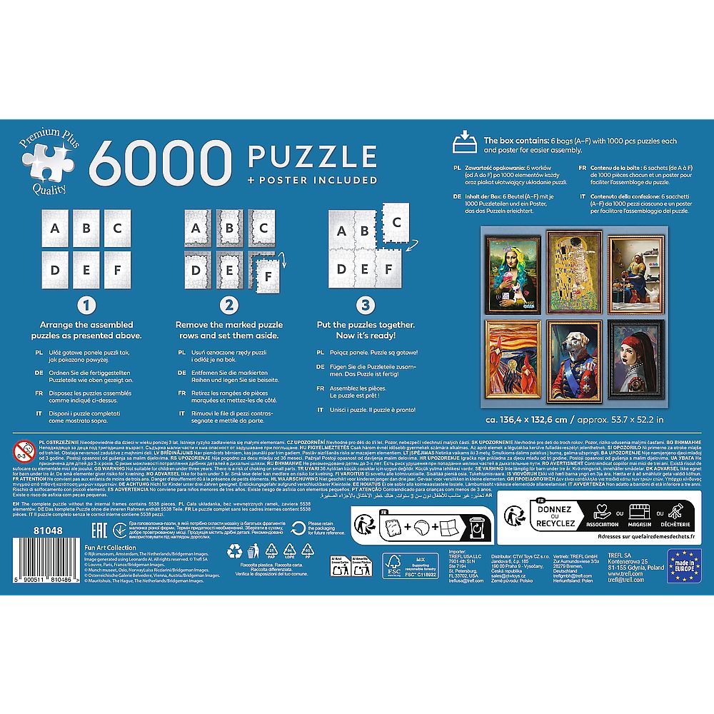 PUZZLE TREFL 6000 PREMIUM PLUS COLECTIE DE ARTA - Imagine 4 [ps:8355a5c7-43b0-4429-a2b3-cf20b255464d]