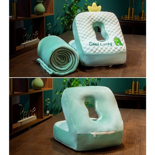 Set Pătură și Pernă Flippy Dinozaur, Microfibră, Verde - Default Title (2) [ps:2c92dbf2-7fb7-46d4-85ca-2834b58a69a8]