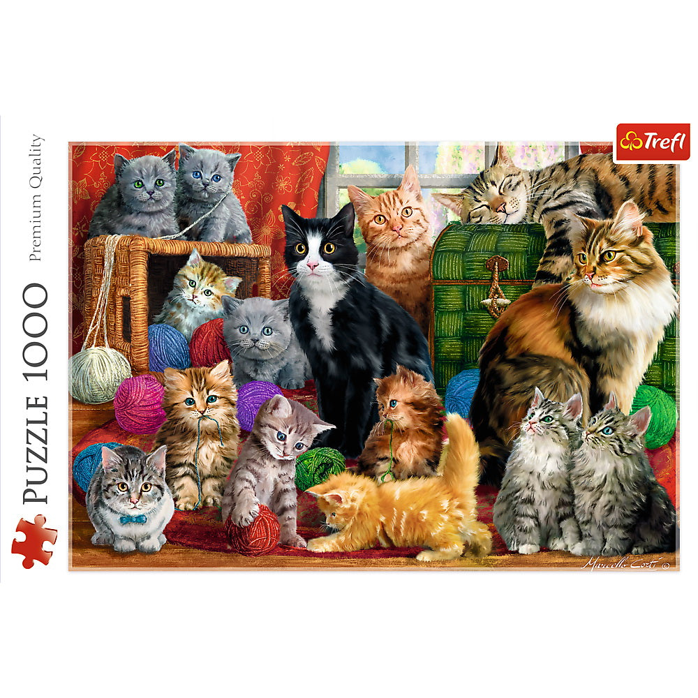 PUZZLE TREFL 1000 INTALNIREA PISICUTELOR - Intalnirea Pisicutelor (2) [ps:10e9871f-d9b9-4ea4-9e17-120225634a79]