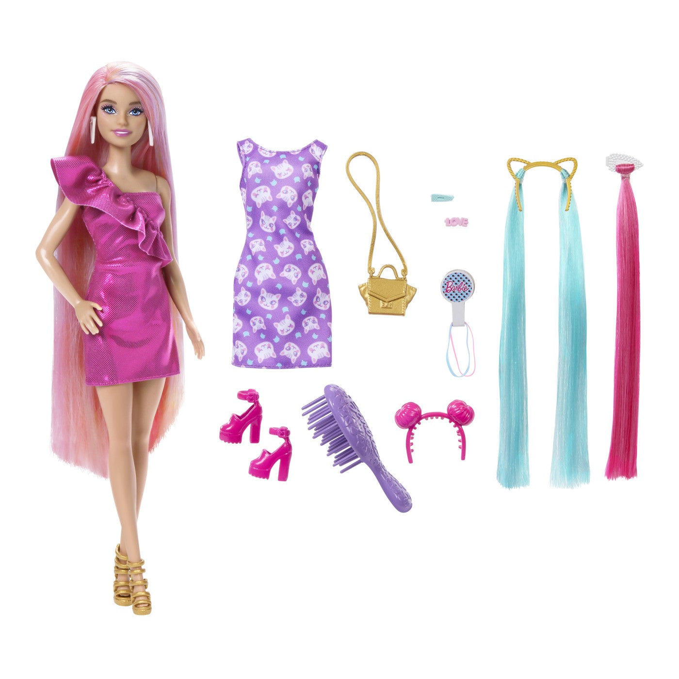 BARBIE PAPUSA BARBIE FUN AND FANCY HAIR Mattel - Imagine 2 [ps:0cbc1e03-dbee-48d8-8204-911b04586f56]