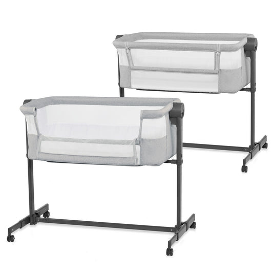 PATUT CO-SLEEPER KINDERKRAFT NESTEE UP 2, GRI DESCHIS - Gri Deschis