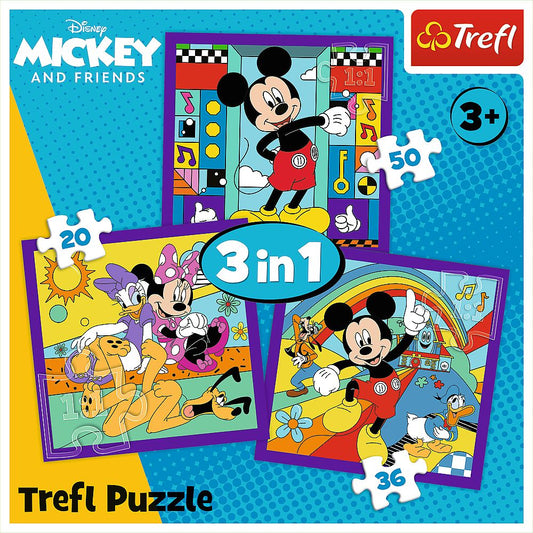 PUZZLE TREFL 3IN1 MICKEY MOUSE SI PRIETENII MICKEY SI - Imagine 5 [ps:a1c4e502-69f4-4270-b41f-ac48a472dd25]
