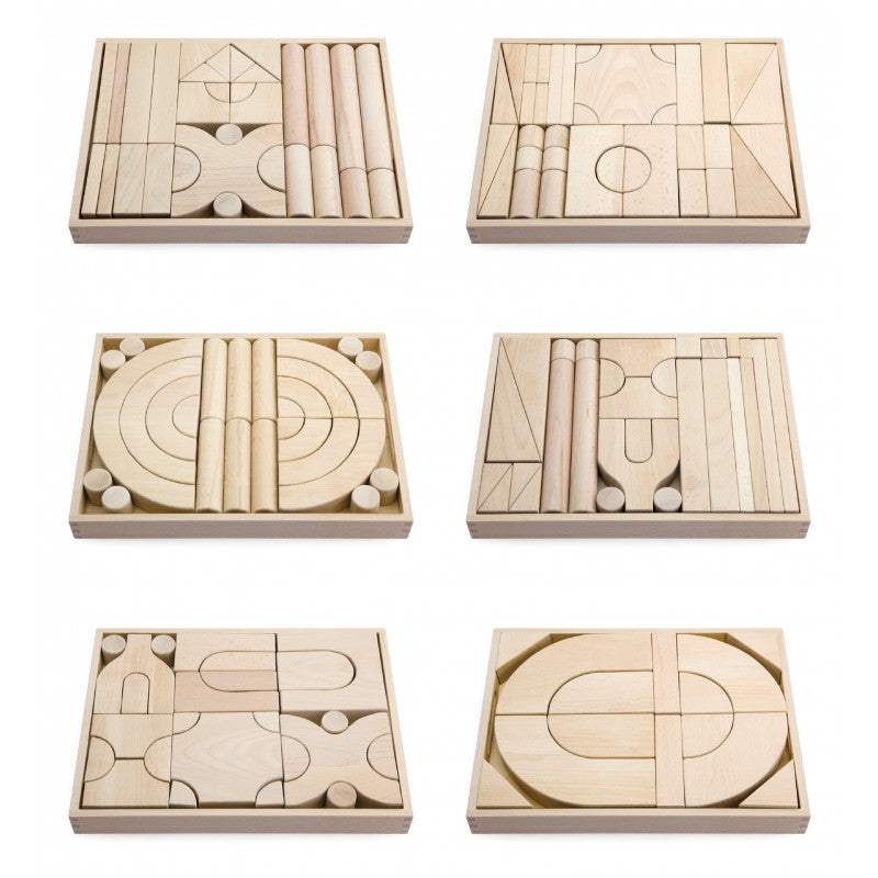 Set 6 modele blocuri arhitecturale de construit, natur, 158 buc, Viga [ps:edfba0ff-1217-484d-a1f1-37f2d1b24b09]