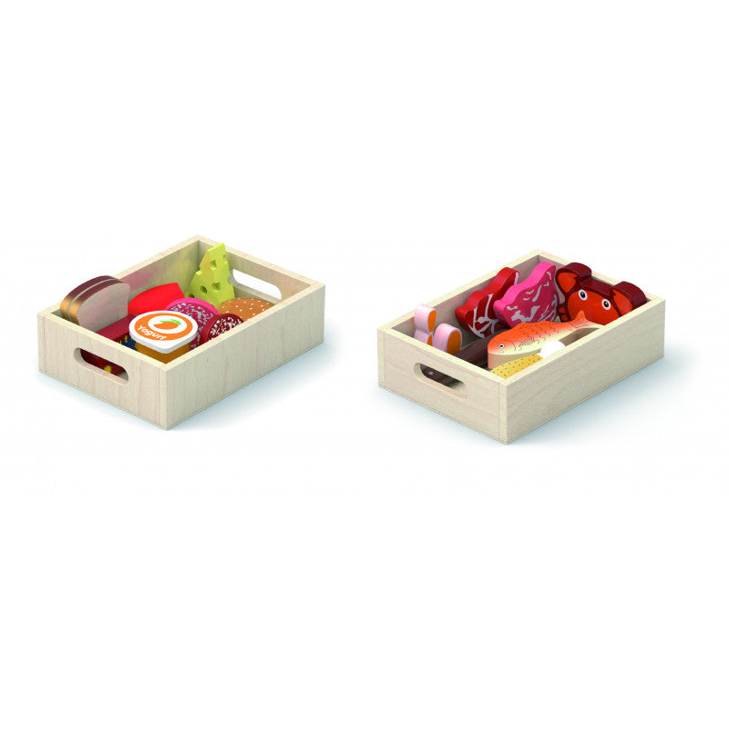 Set alimente de frigider din lemn, Viga [ps:2b971d03-aafa-4d26-9aa3-c86b3b532770]