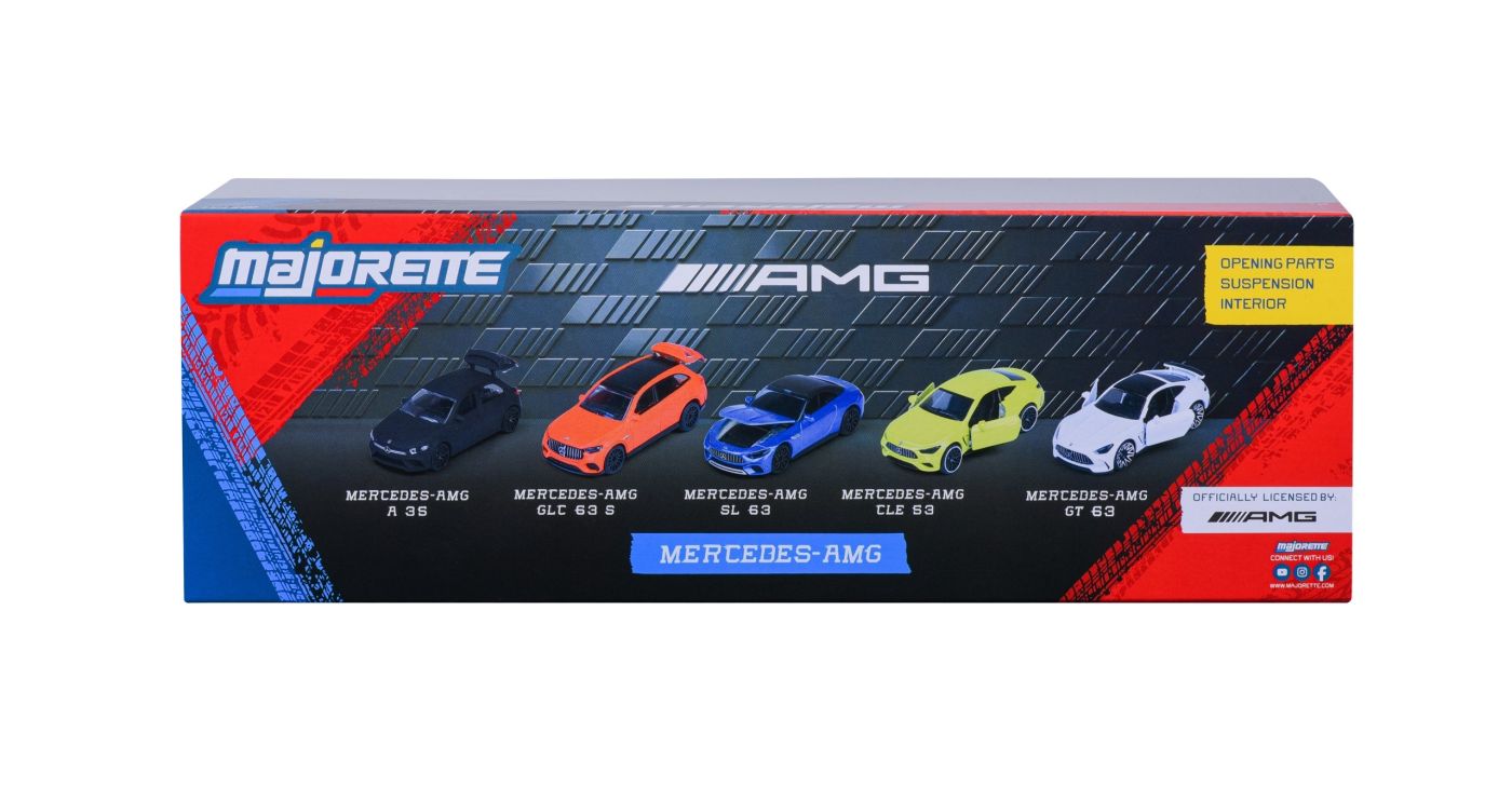 MAJORETTE SET 5 MASINUTE METALICE MERCEDES AMG 7.5CM Simba - Imagine 5 [ps:f97e939e-6040-43d6-b8d1-fe3489dc2619]
