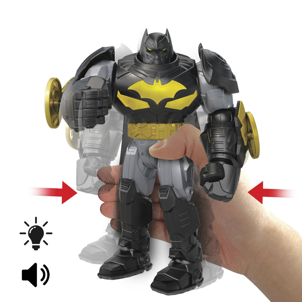 Figurină Batman DC cu Sunete și Lumini, 15cm - Mattel - Default Title (2) [ps:76994b70-a387-4c68-bf8c-ac5387379580]
