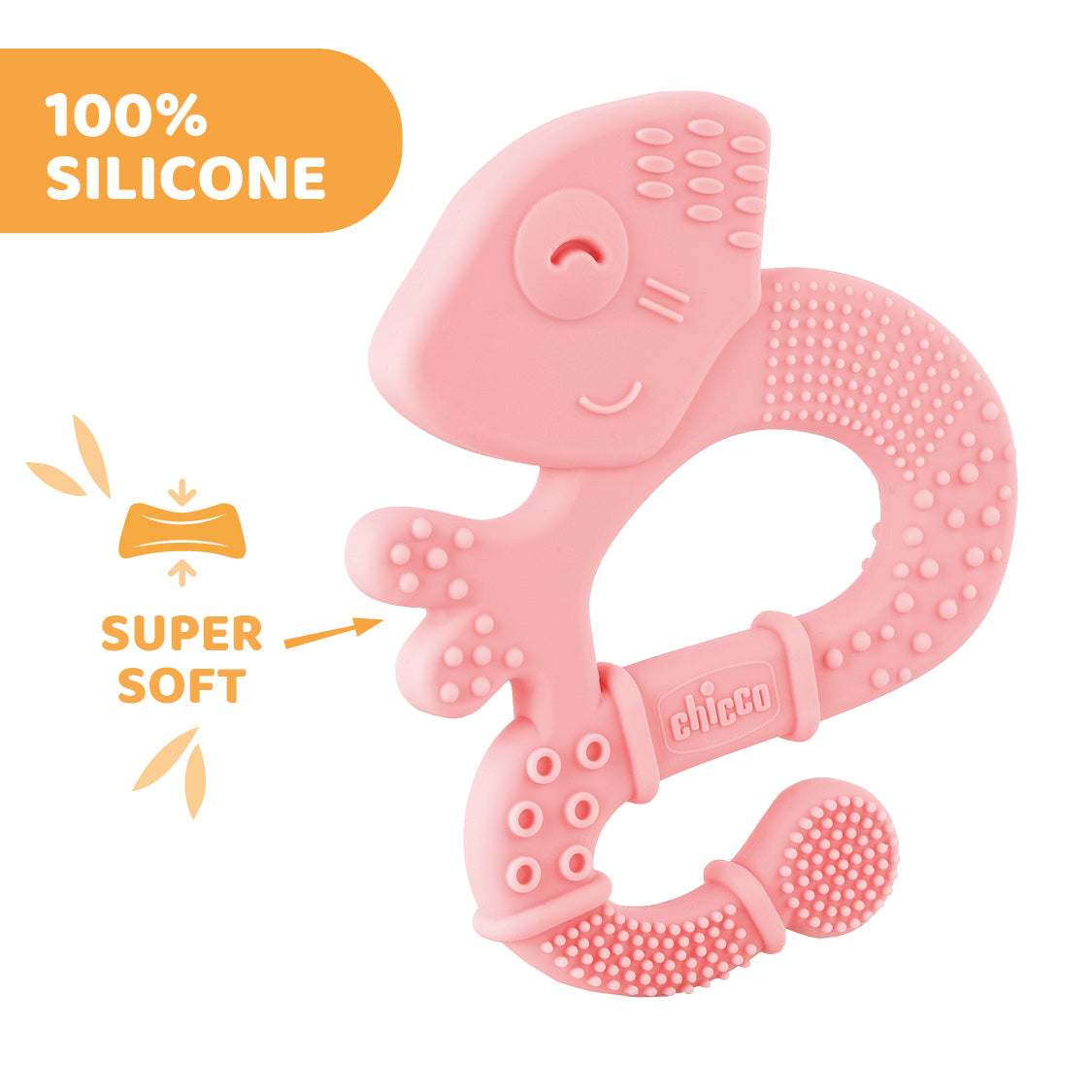 Jucarie copii Chicco pentru dentitie din silicon, - Roz (2) [ps:ac77779d-22c3-4d85-a75c-dd9a2a4f6111]