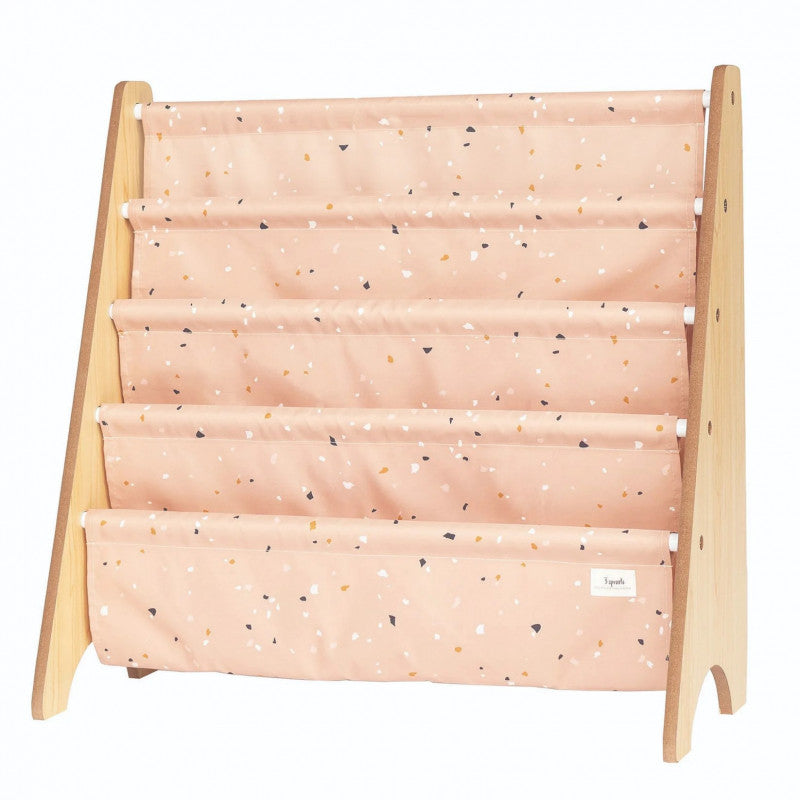 Raft organizator de carti pentru copii, material reciclat Terrazzo Clay, 3 Sprouts [ps:1e980c02-991f-4996-8fed-8f25f7be8962]
