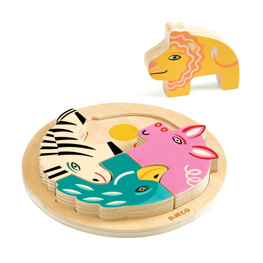 Puzzle din lemn Rondo Leo, Djeco - Default Title (2) [ps:6845a0e4-6992-4538-bd27-301a66ad3392]