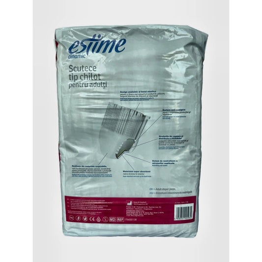 ESTIME Dinamic, scutece pentru adulti, M, 30 buc - Imagine 2