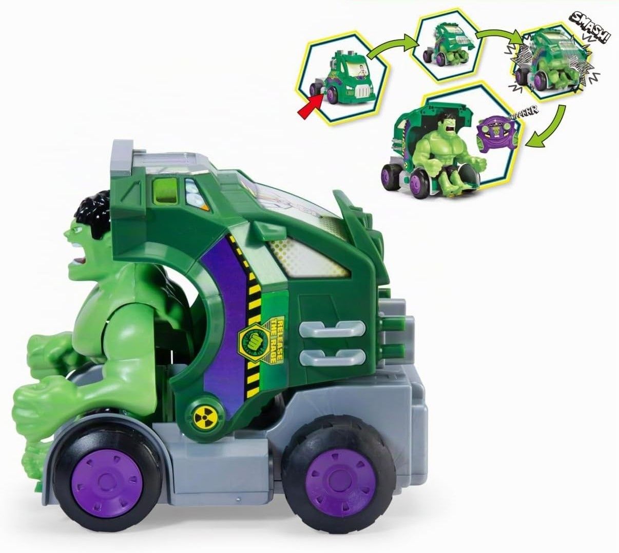 Mașină RC Hulk Smash Dickie Toys Marvel - Simba - Default Title (2) [ps:c15bf8df-7851-461a-9fc1-b7befc303d6b]