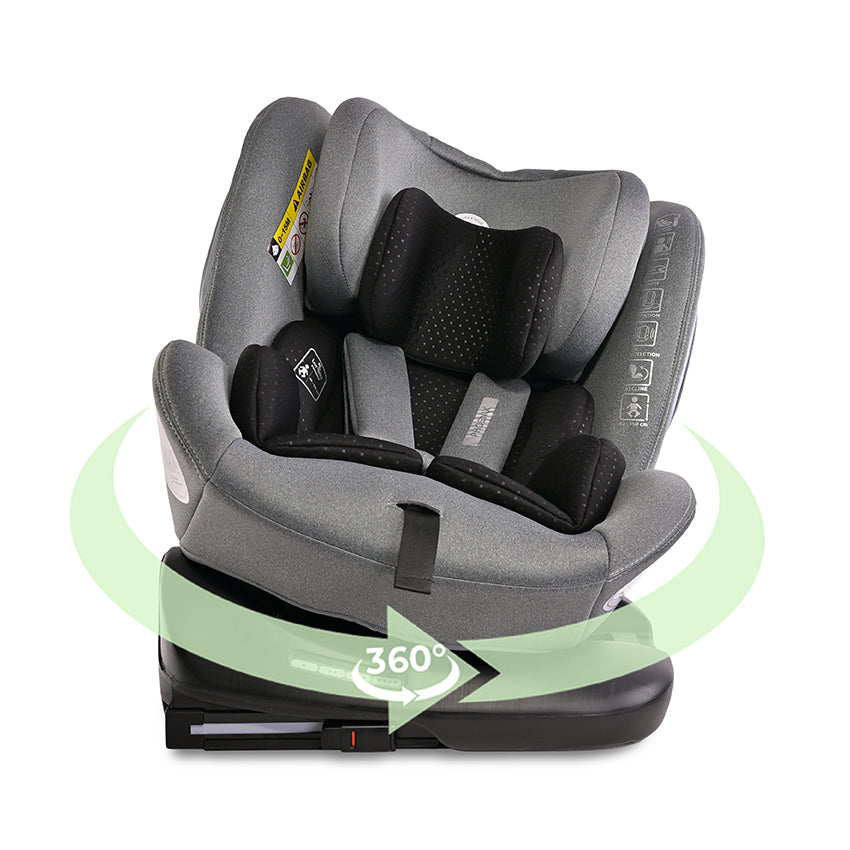 Scaun Auto Lorelli Phoenix i-Size, Rotativ, 0-12 ani, Bej - Grey Jasper (2) [ps:f64b3323-02fd-4c5b-94fe-96c21604fd4a]