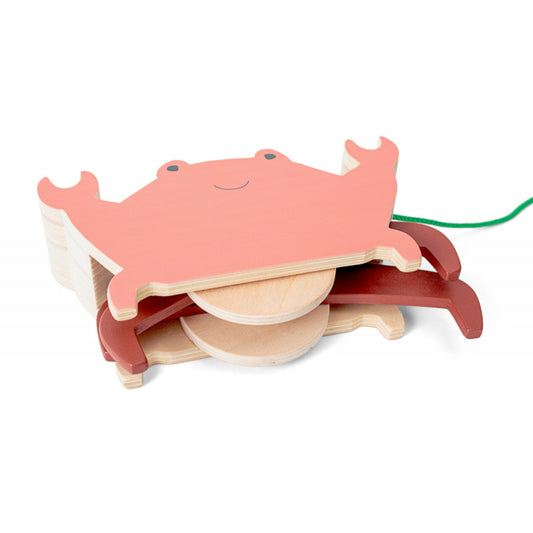 Jucarie de tras Crabul vesel, BS Toys [ps:ecc896f2-2bfd-404c-a1f4-e50bd19c1ac8]