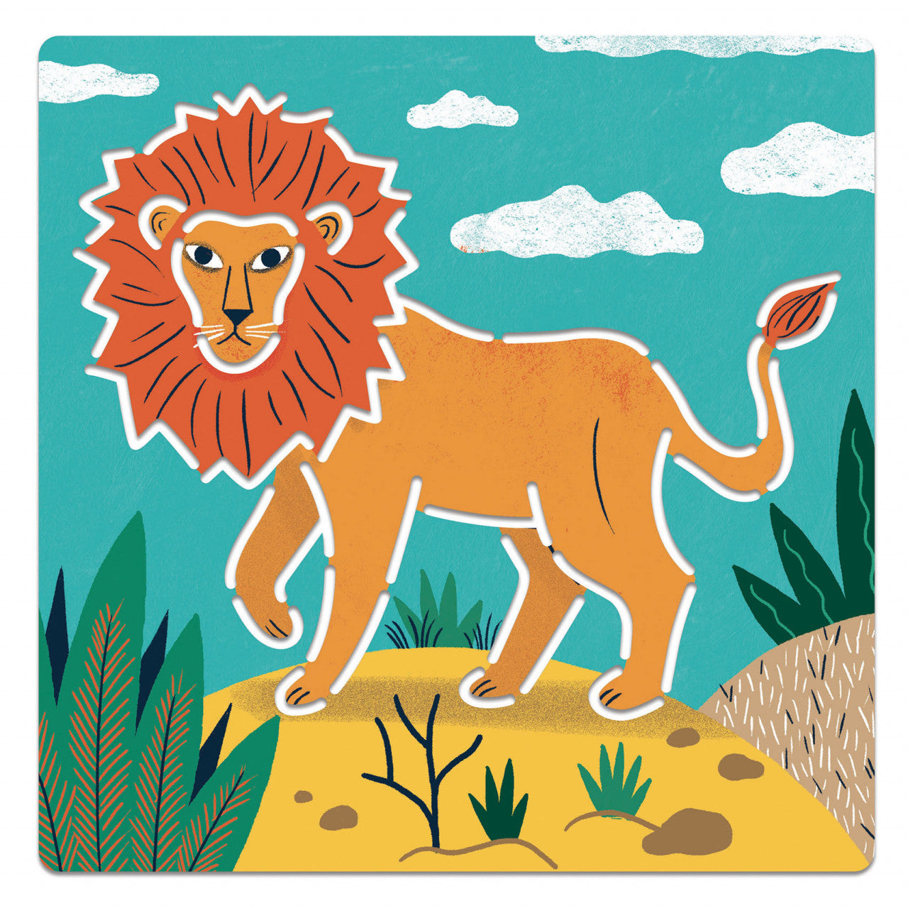 Sabloane Animale salbatice, Djeco - Imagine 3 [ps:d6f43039-9214-4824-be0b-75a14aa133af]