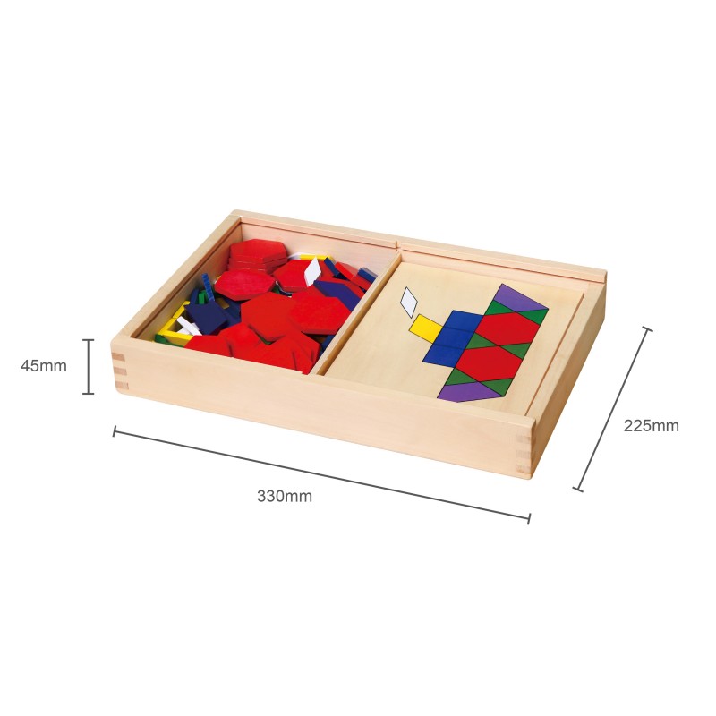 Set mozaic Tangram din lemn cu modele, Viga [ps:bb9dc272-bd76-4634-a445-58da42c350dc]