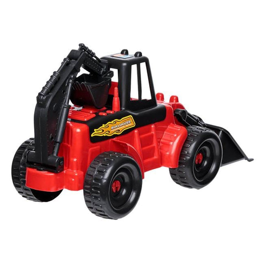 Buldozer Șantier Jumbo cu Braț Mare, Roșu-Negru, 54cm - Rosu Negru (2) [ps:9fe252d7-52fa-4476-95ca-f0f104021dfb]