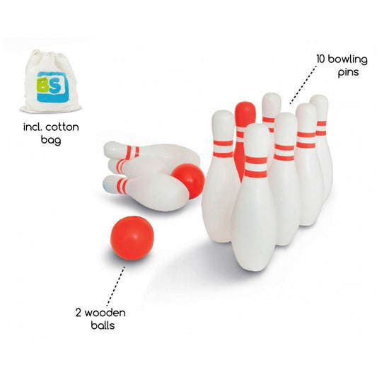 Set de bowling din lemn, BS Toys [ps:25c469e1-2eb7-4afc-8652-f1ce0ddd3c5c]