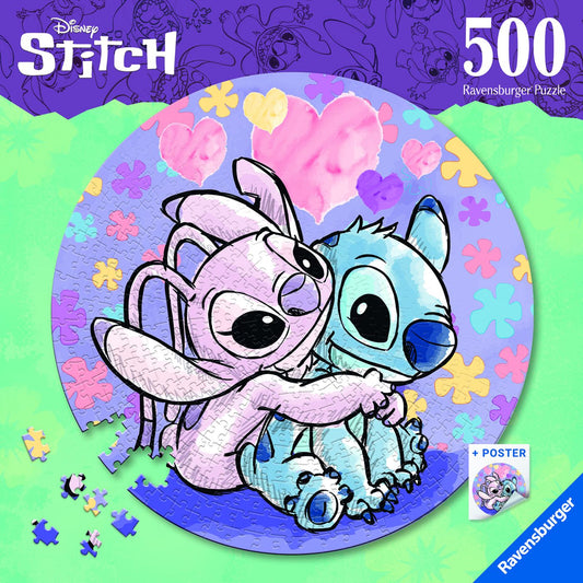 Puzzle Disney Stitch 500 Piese cu Poster - Ravensburger - Default Title (2) [ps:c782dac0-66c8-4074-842b-81e3c7794ad0]