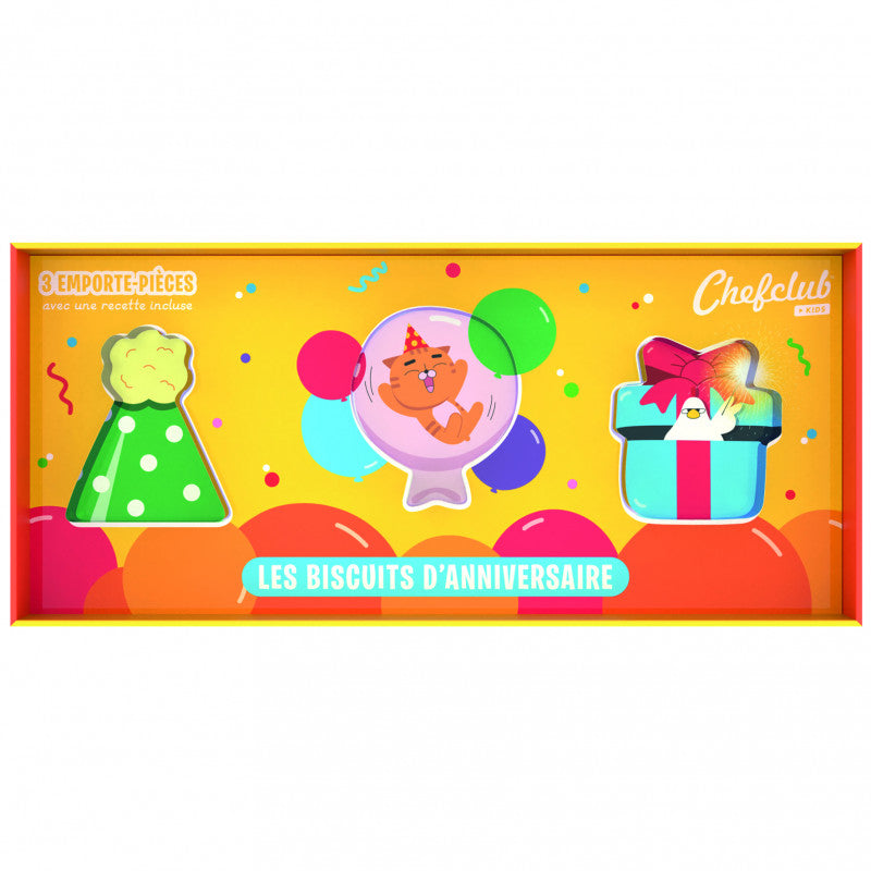 Set de forme pentru Biscuiti de Aniversare, Chefclub kids [ps:a4bcf1f4-06bc-44e8-b390-4d2a3a5cf6cb]