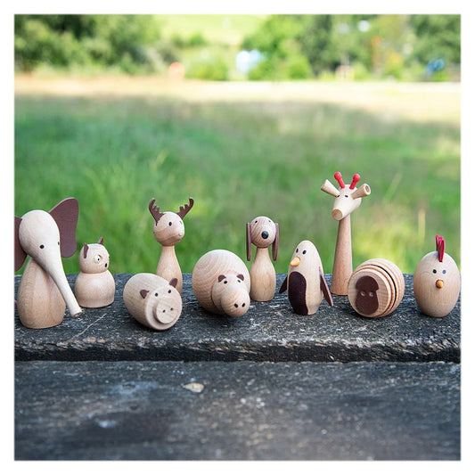 Set 10 Animale din Lemn Animal Friends Tickit - Default Title (2) [ps:4d520378-48db-4425-8cf0-49e823f73e01]