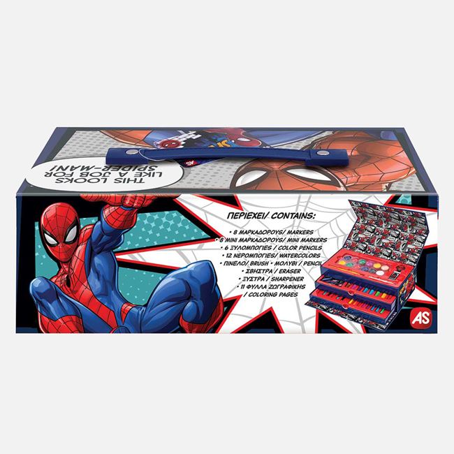 Set Colorat Valiză Marvel Spider-Man Jumbo - 50 Accesorii - Default Title (2) [ps:10bbd0c0-a53c-4784-bf6b-8279d0ca75c3]