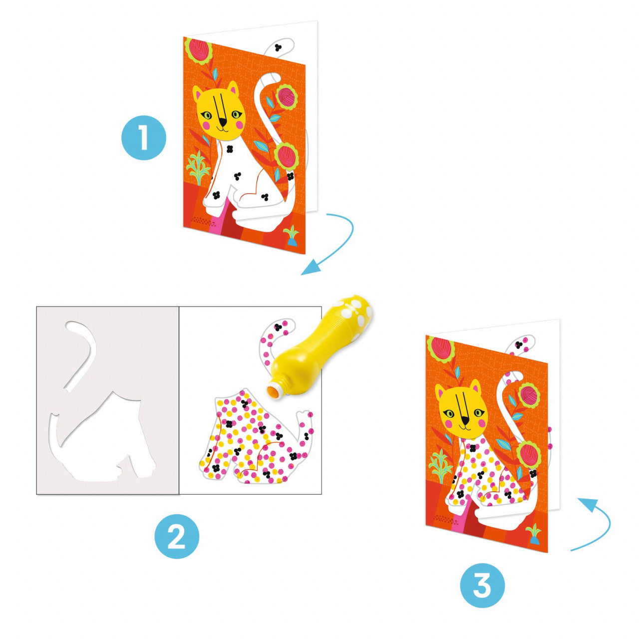 Joc creativ de pictat pentru cei mici Doar puncte, Djeco - Imagine 3 [ps:e45ad26d-8fbf-4852-99eb-d13dab341691]