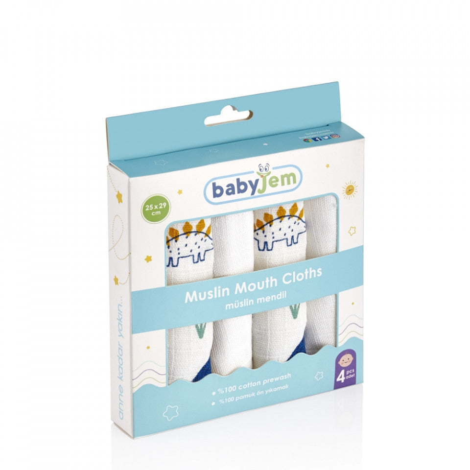 Set 4 prosopele din muselina 25x29 cm BabyJem (Model: Inele colorate) [ps:3033537a-38a0-452c-a540-6693d07eb49a]