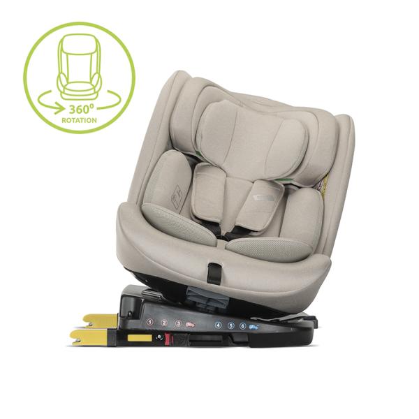 Scaun Auto Lorelli Rodeo i-Size, Rotativ, 0 luni-12 ani - Beige (2) [ps:ba08658d-3651-46a9-9597-7bf28a4bff3b]