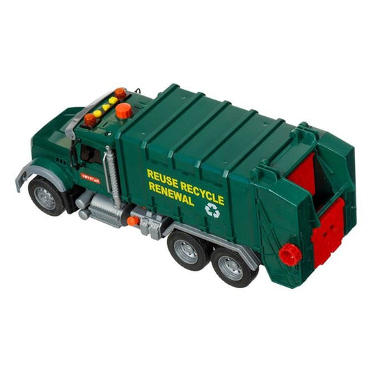 Camion Gunoier Jumbo Verde cu 3 Pubele, Lumină și Sunet - Default Title (2) [ps:fd49d275-908a-4fb1-8965-c795d6a986bb]