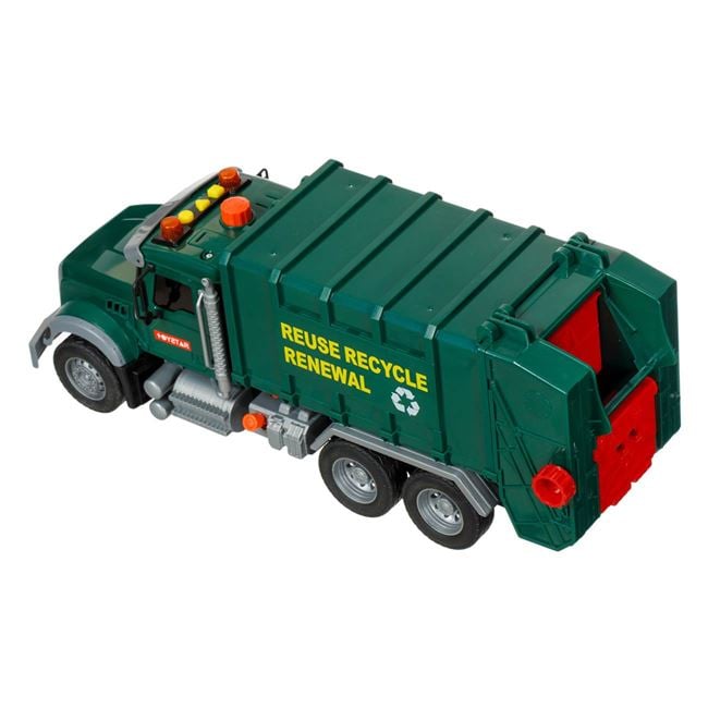Camion Gunoier Jumbo Verde cu 3 Pubele, Lumină și Sunet - Default Title (2) [ps:fd49d275-908a-4fb1-8965-c795d6a986bb]