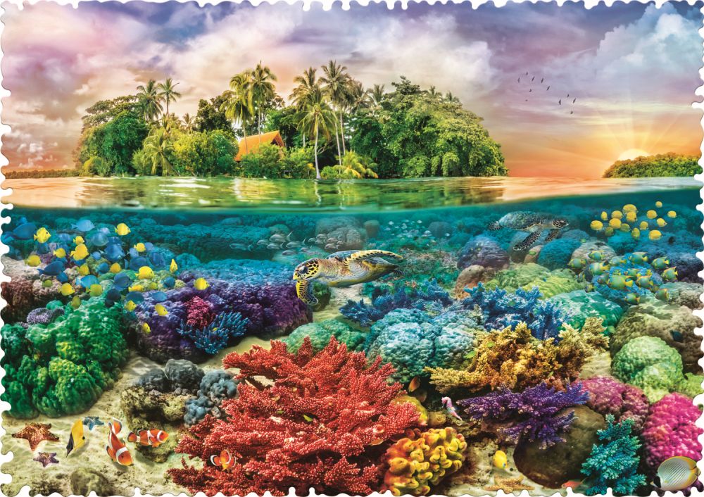PUZZLE TREFL 600 CU PIESE CIUDATE - INSULA EXOTICA - Imagine 2 [ps:59150e2d-19a8-42a9-817b-f9cb988ee84f]