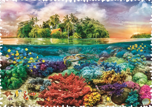 PUZZLE TREFL 600 CU PIESE CIUDATE - INSULA EXOTICA - Imagine 2 [ps:59150e2d-19a8-42a9-817b-f9cb988ee84f]