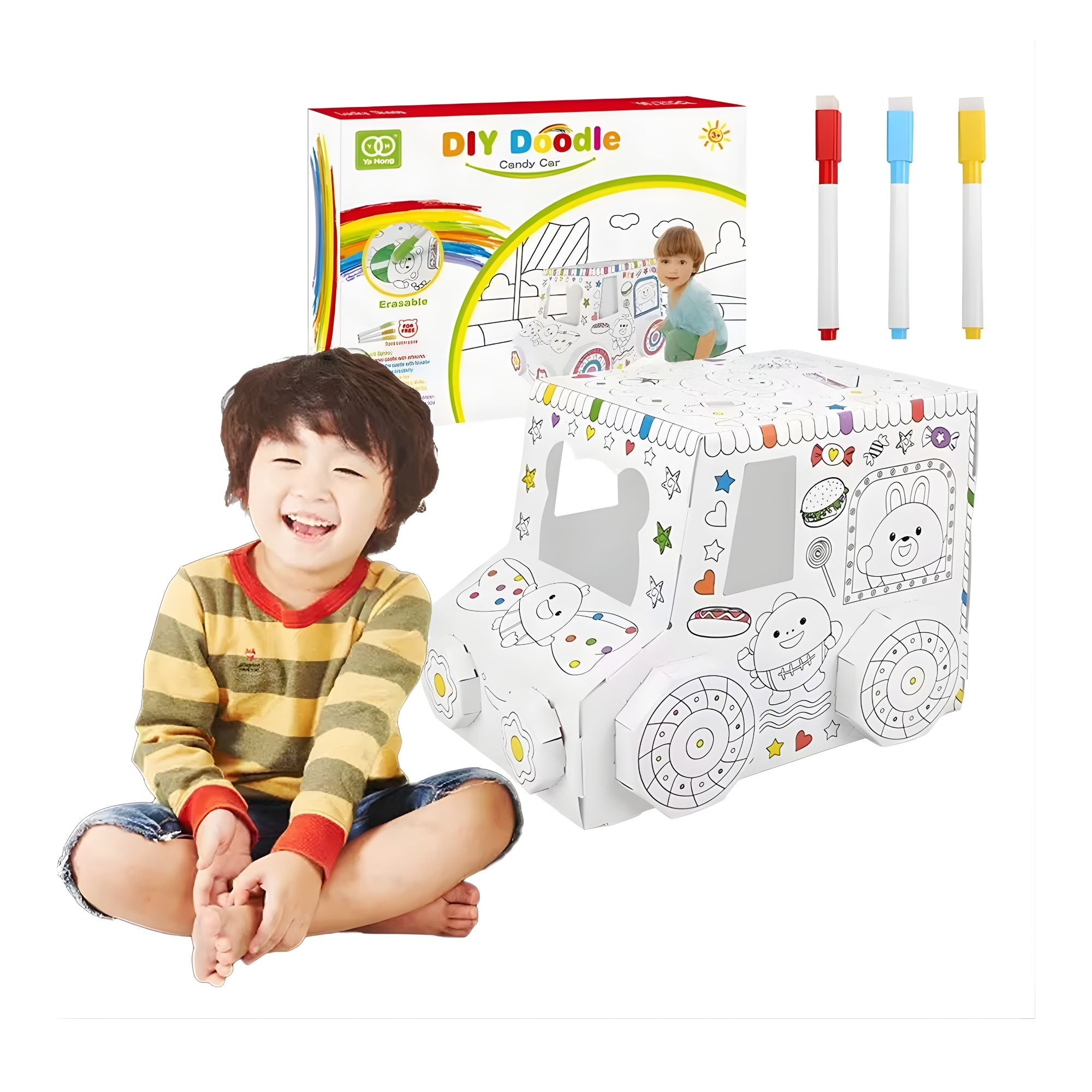 Jucărie Educativă Mașinuță 3D Flippy, Asamblare și Colorat - Default Title (2) [ps:36c6037a-3c01-4aea-b746-0dbcc7c32eef]