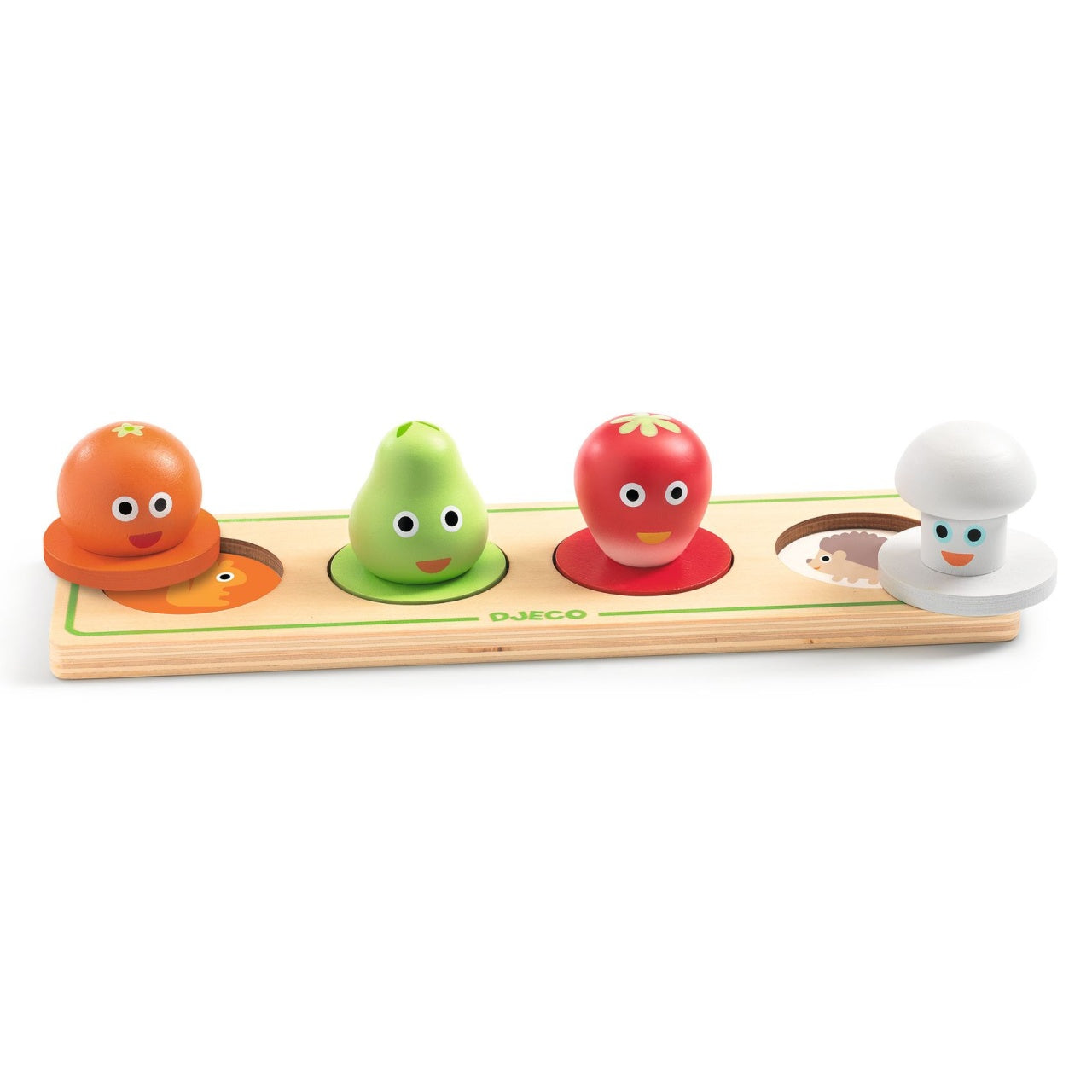 Puzzle din lemn Fructe si legume, Djeco - Imagine 3 [ps:8f8066a5-779b-44a8-9bbe-959c0c75c8a0]