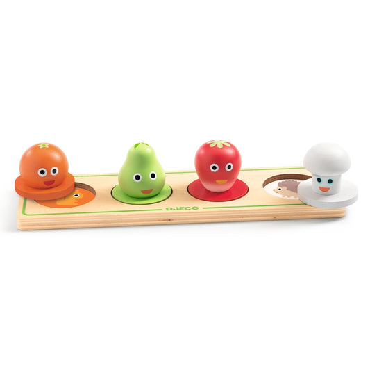 Puzzle din lemn Fructe si legume, Djeco - Imagine 3 [ps:8f8066a5-779b-44a8-9bbe-959c0c75c8a0]