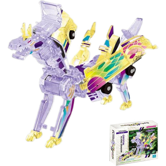 Jucărie Transformabilă 2in1 Flippy Silver Wing Flying Dragon - Multicolor (2) [ps:683763e8-edd2-4a35-88cc-a6f59100ad3c]